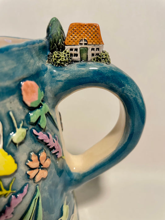 Little house on a handle 550ml/ 18.5 oz mug