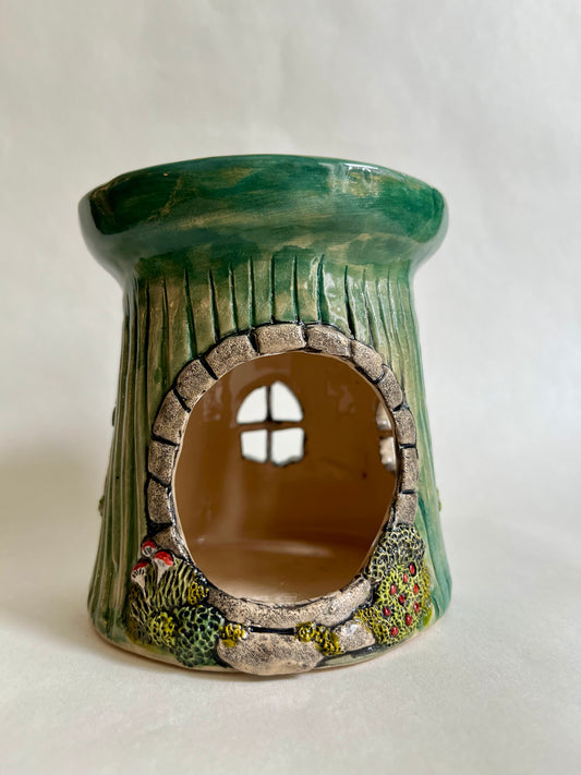 Aroma burner - Aged Green Shire lamp post