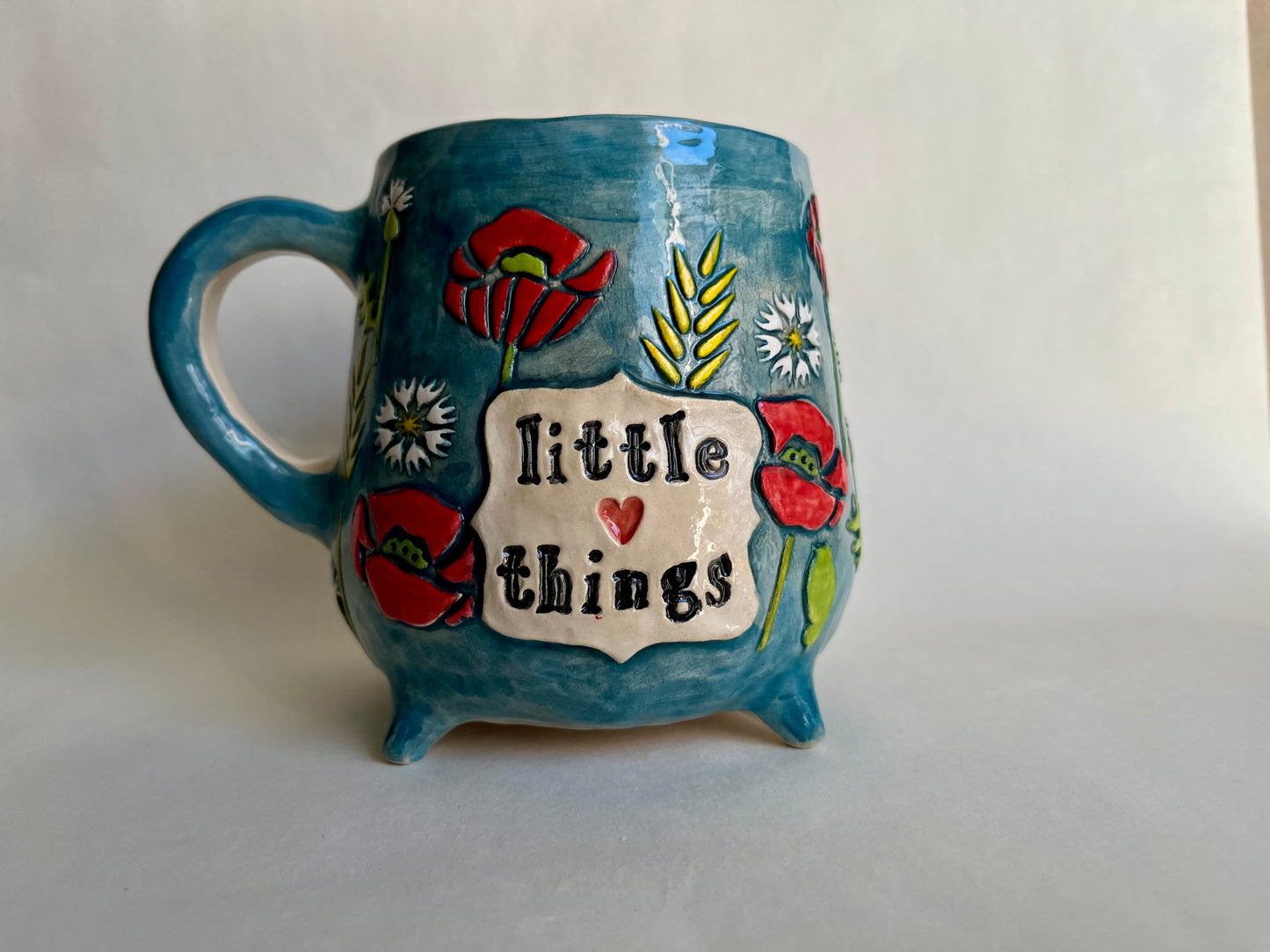 Rabbit, guitar and a foxy lady mug 470 ml / 16 oz