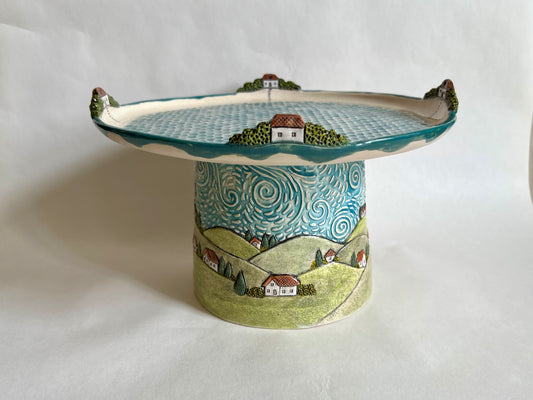 Summer by the sea cake stand - 22cm / 8.6"