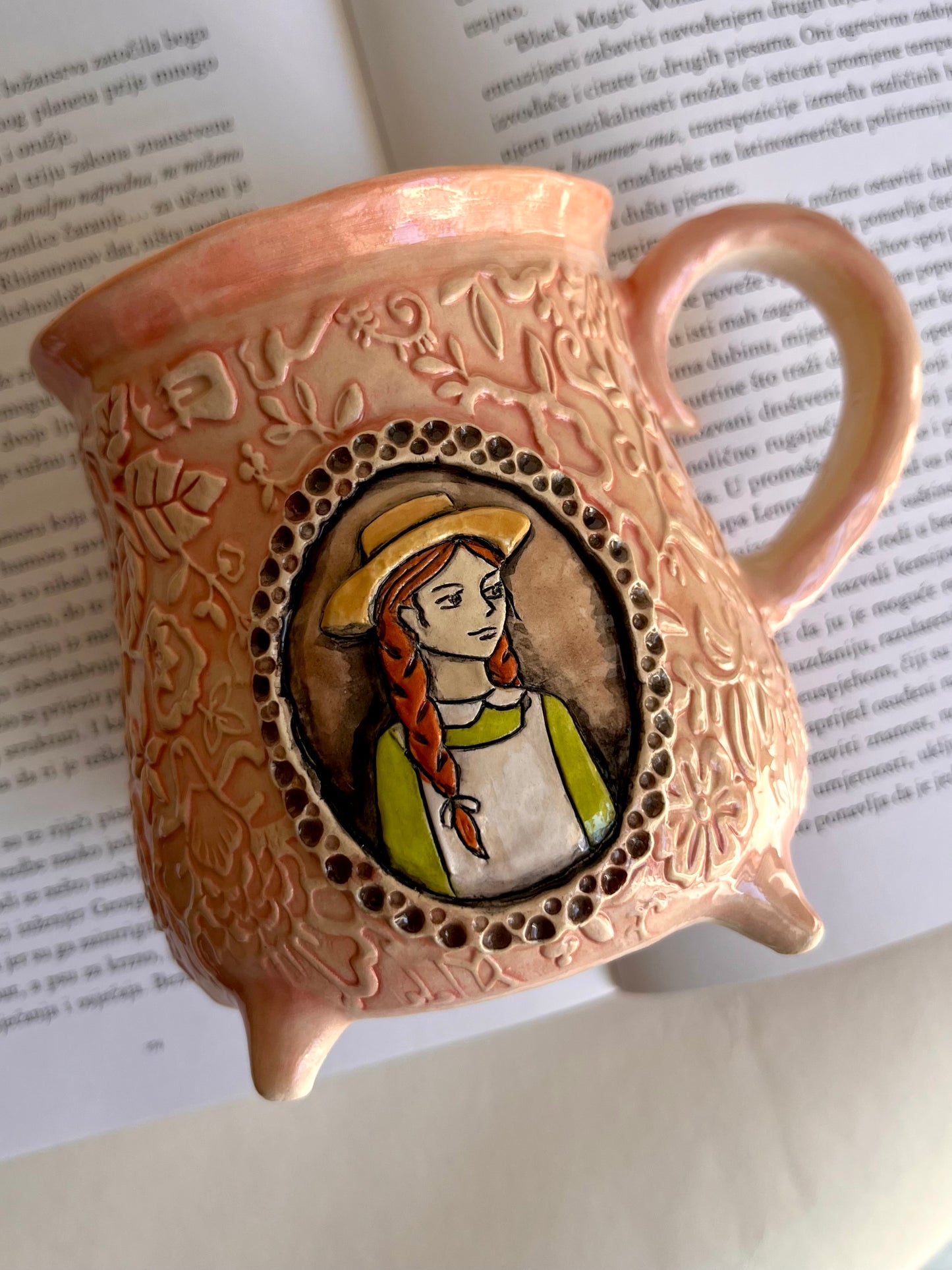 Anne Shirley "Kindred Spirit" Mug - Hand-Painted Portrait - The Literary Muse Collection mug 470 ml / 16 oz