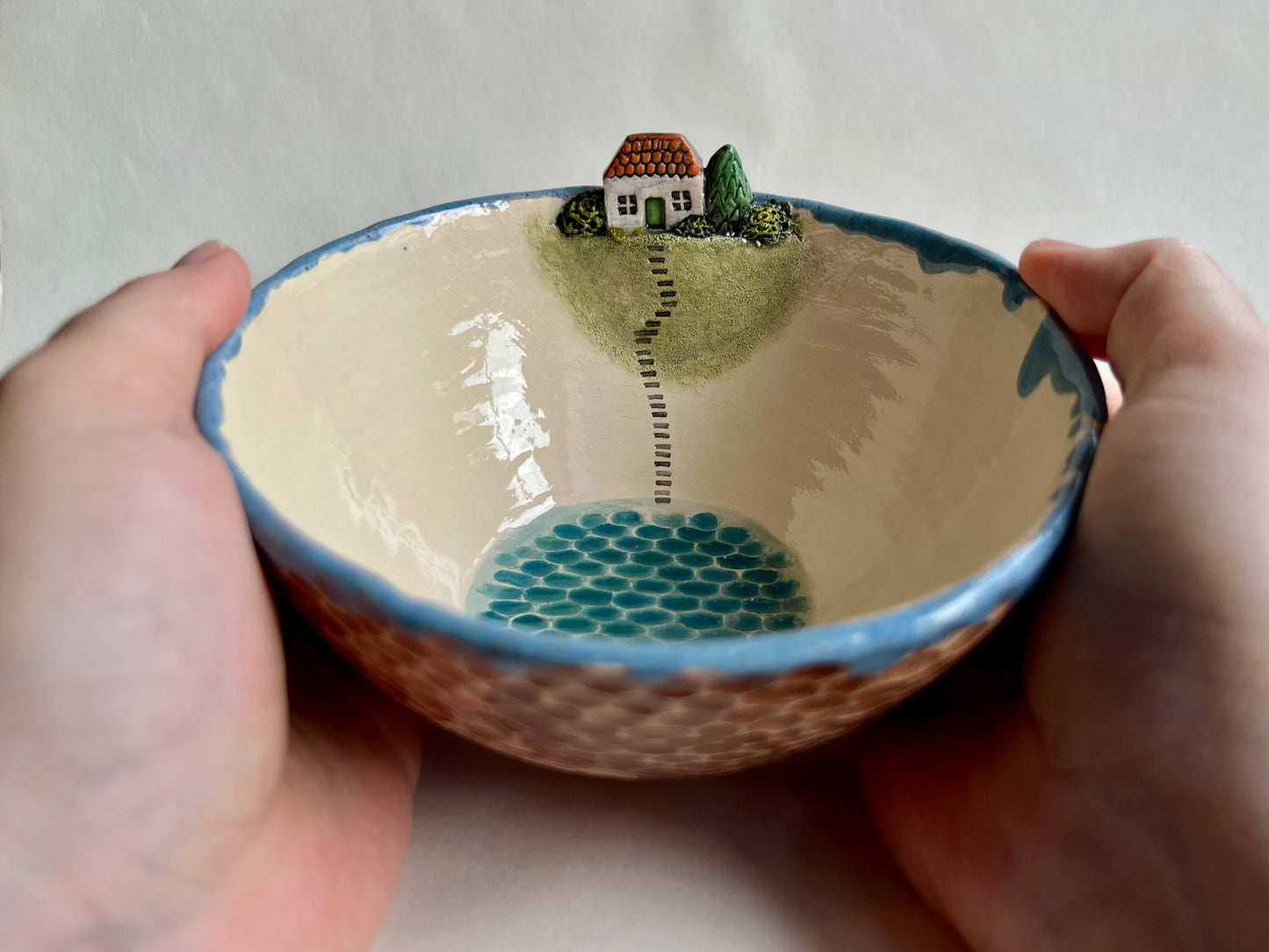 Mediterranean Style White House Soup/salad Bowl