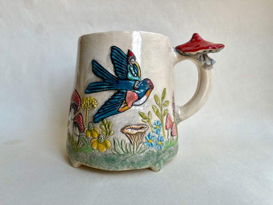Rosa and Swallow Flight Mug 470 ml / 16 oz