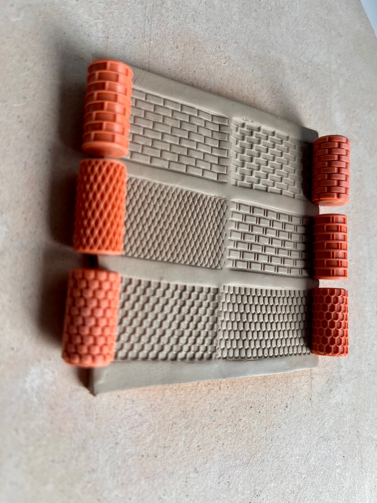 Texture rollers (set of 6) - size #1 (small)