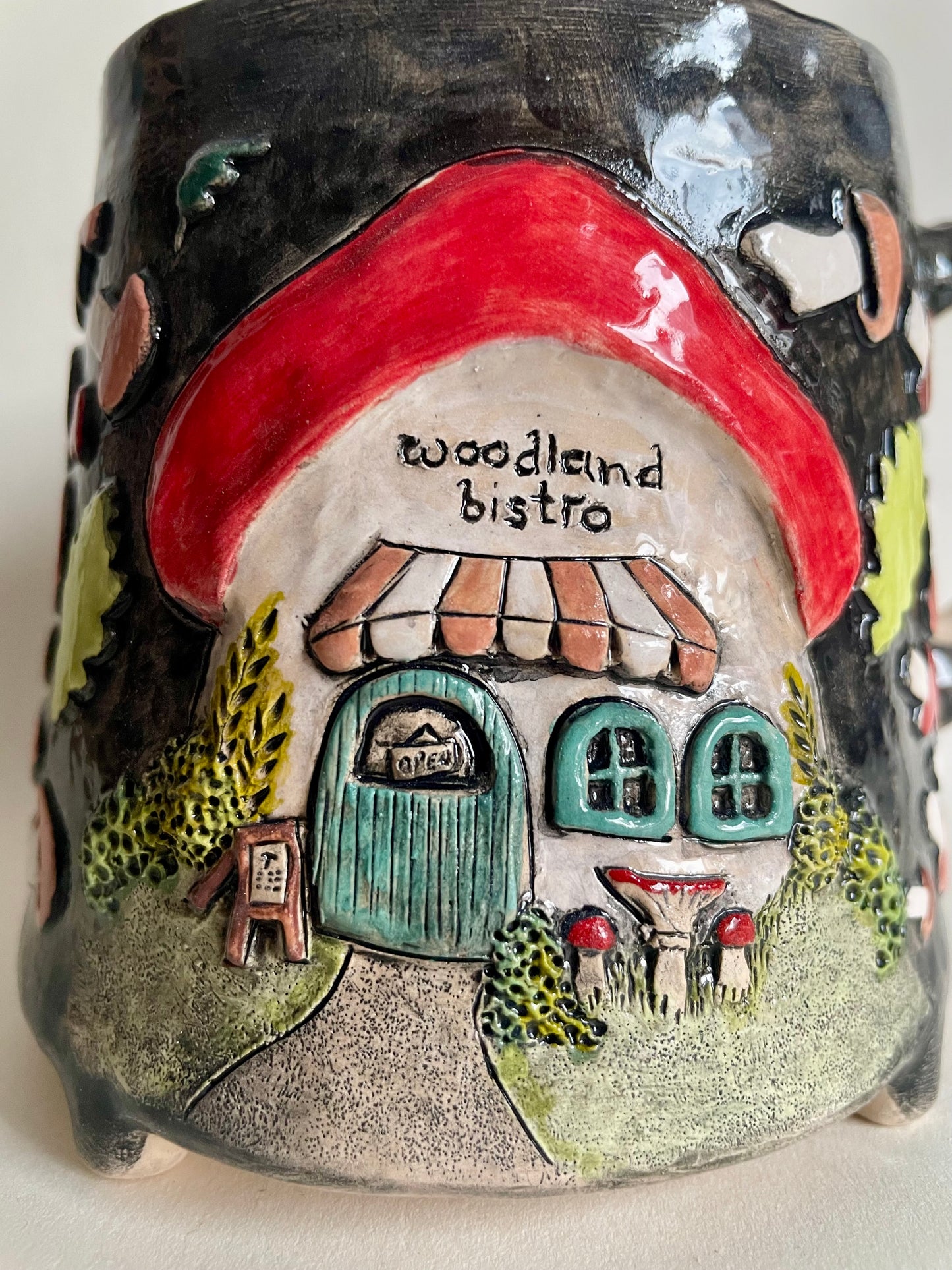 Woodland Bistro Mushroom cottage mug 350ml/ 12 oz