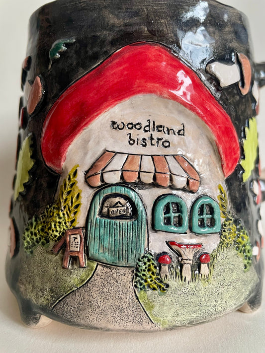 Woodland Bistro Mushroom cottage mug 350ml/ 12 oz