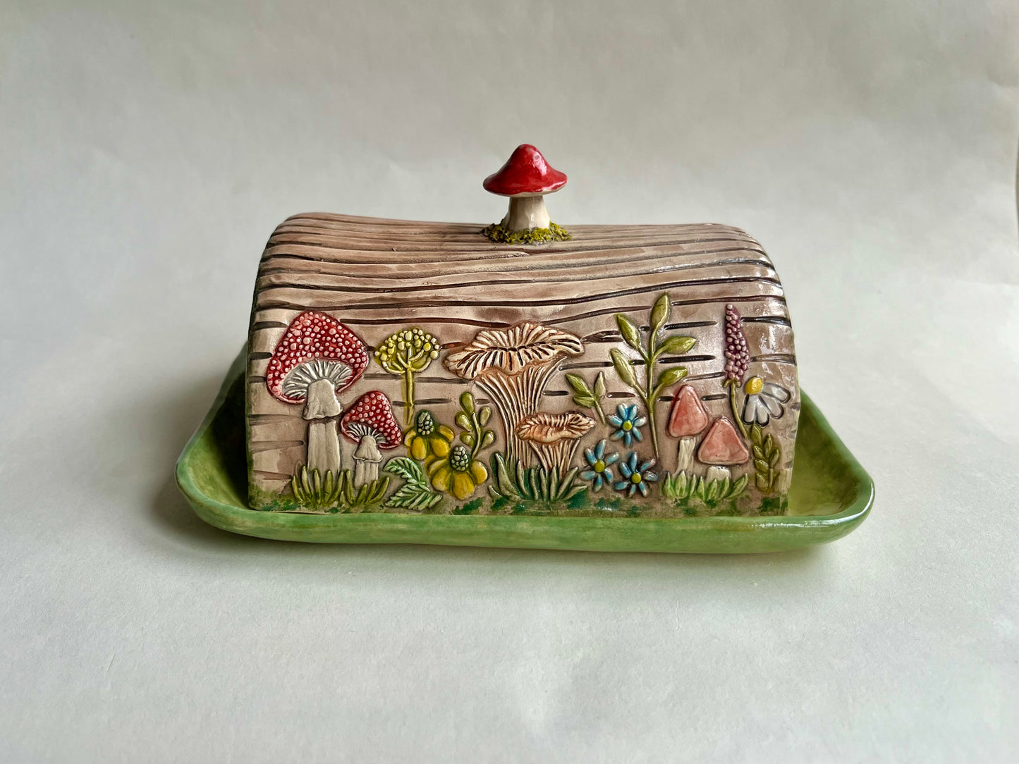 The Tree Log Home Butter Dish