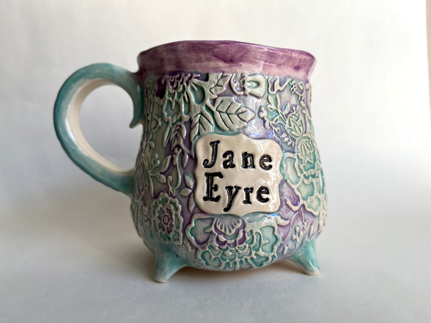 Jane Eyre Mug - Hand-Painted Portrait - The Literary Muse Collection 470 ml / 16 oz