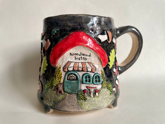 Woodland Bistro Mushroom cottage mug 350ml/ 12 oz