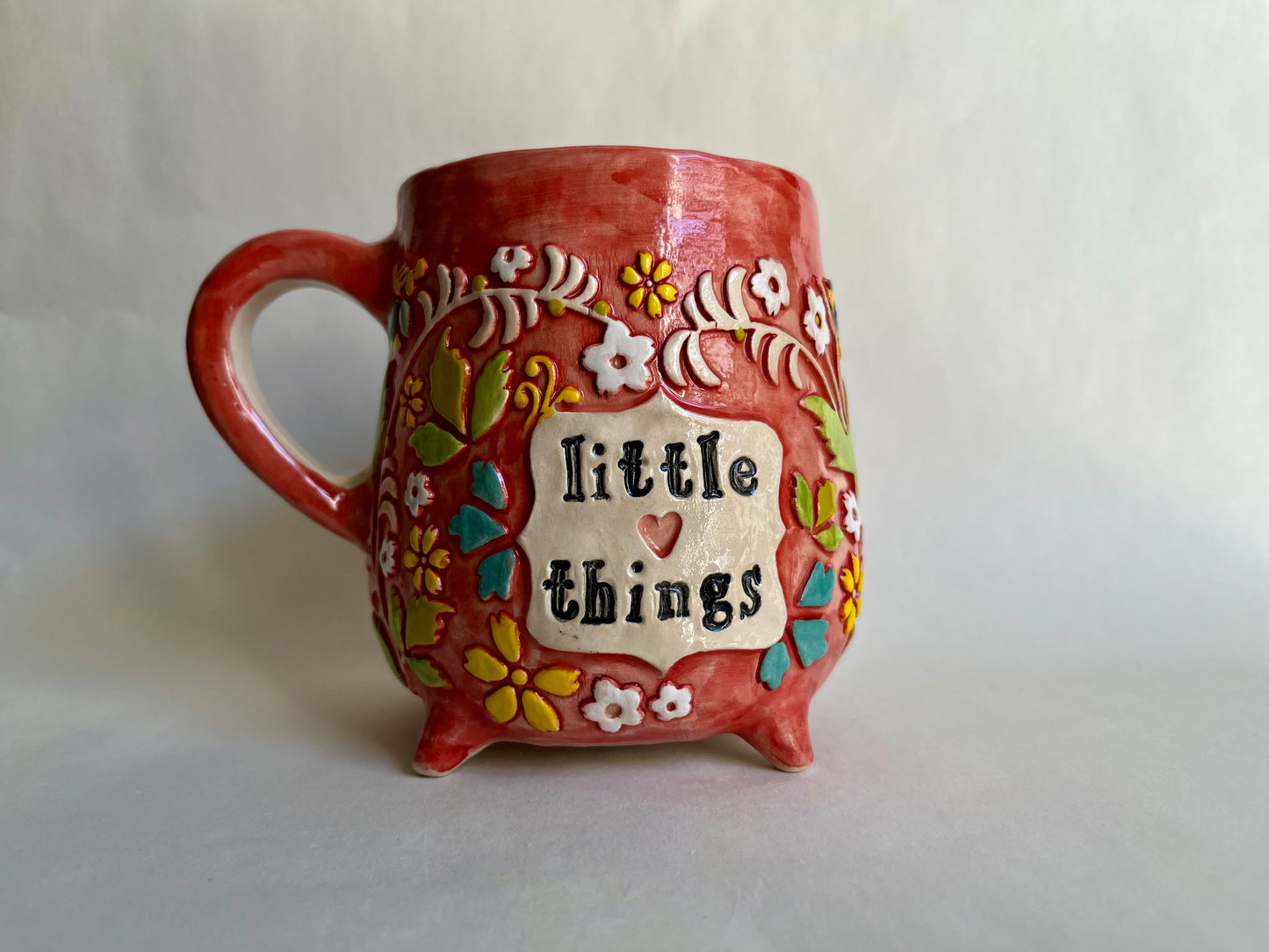 Fox sewing a patchwork quilt mug 470 ml / 16 oz
