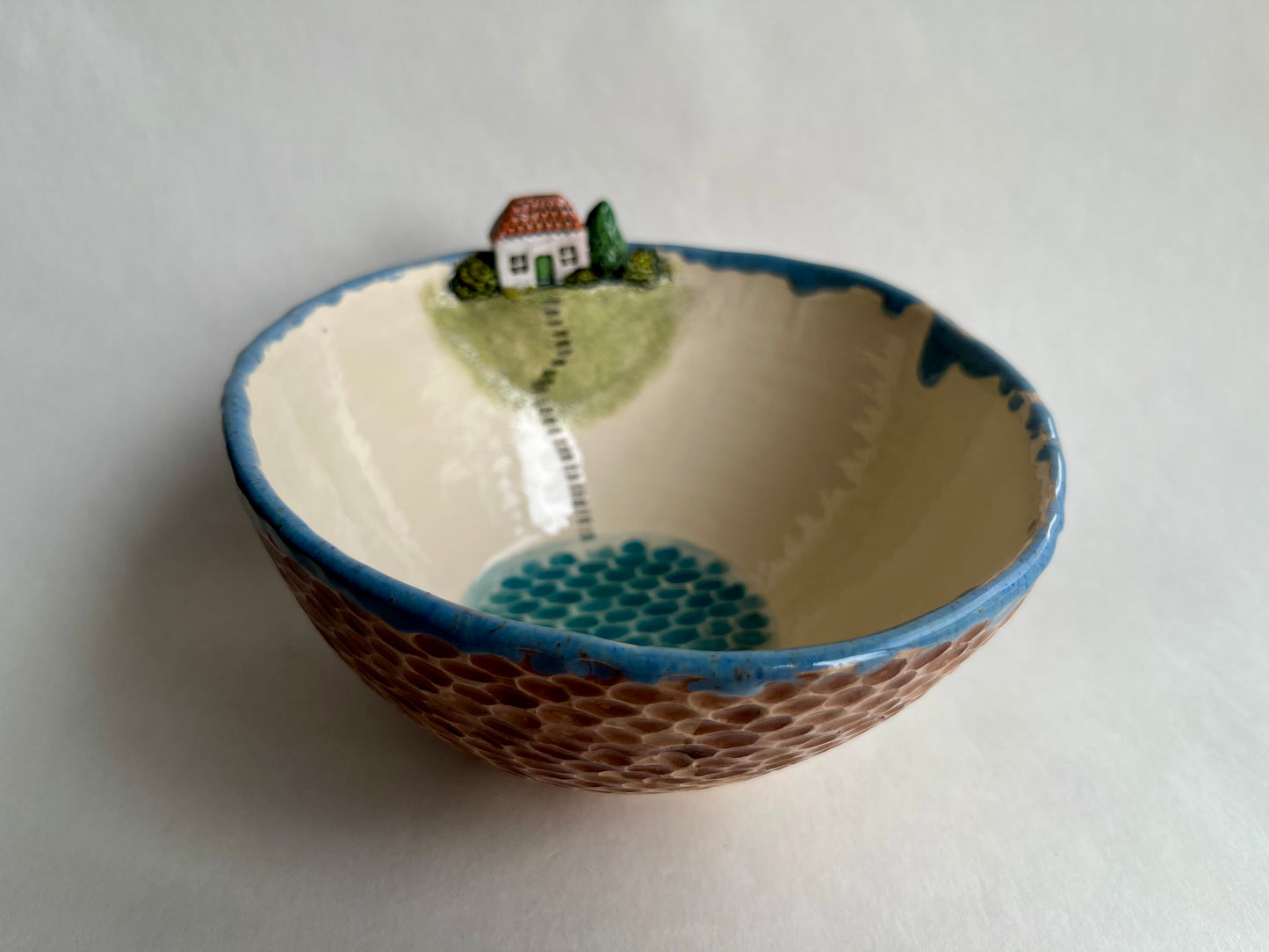 Mediterranean Style White House Soup/salad Bowl