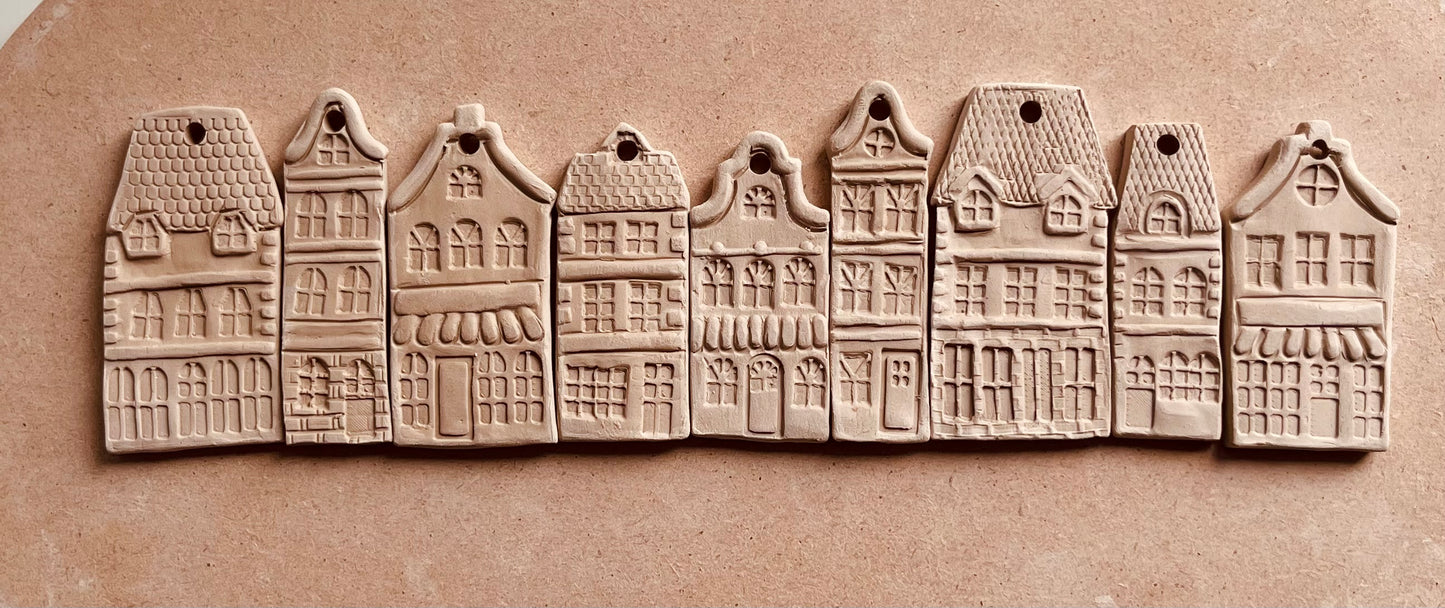 Doors stamp set for clay (15pcs)