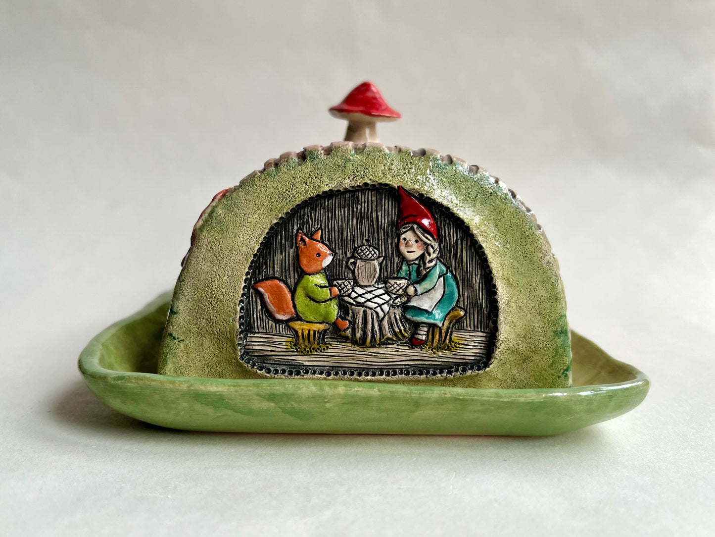 The Tree Log Home Butter Dish