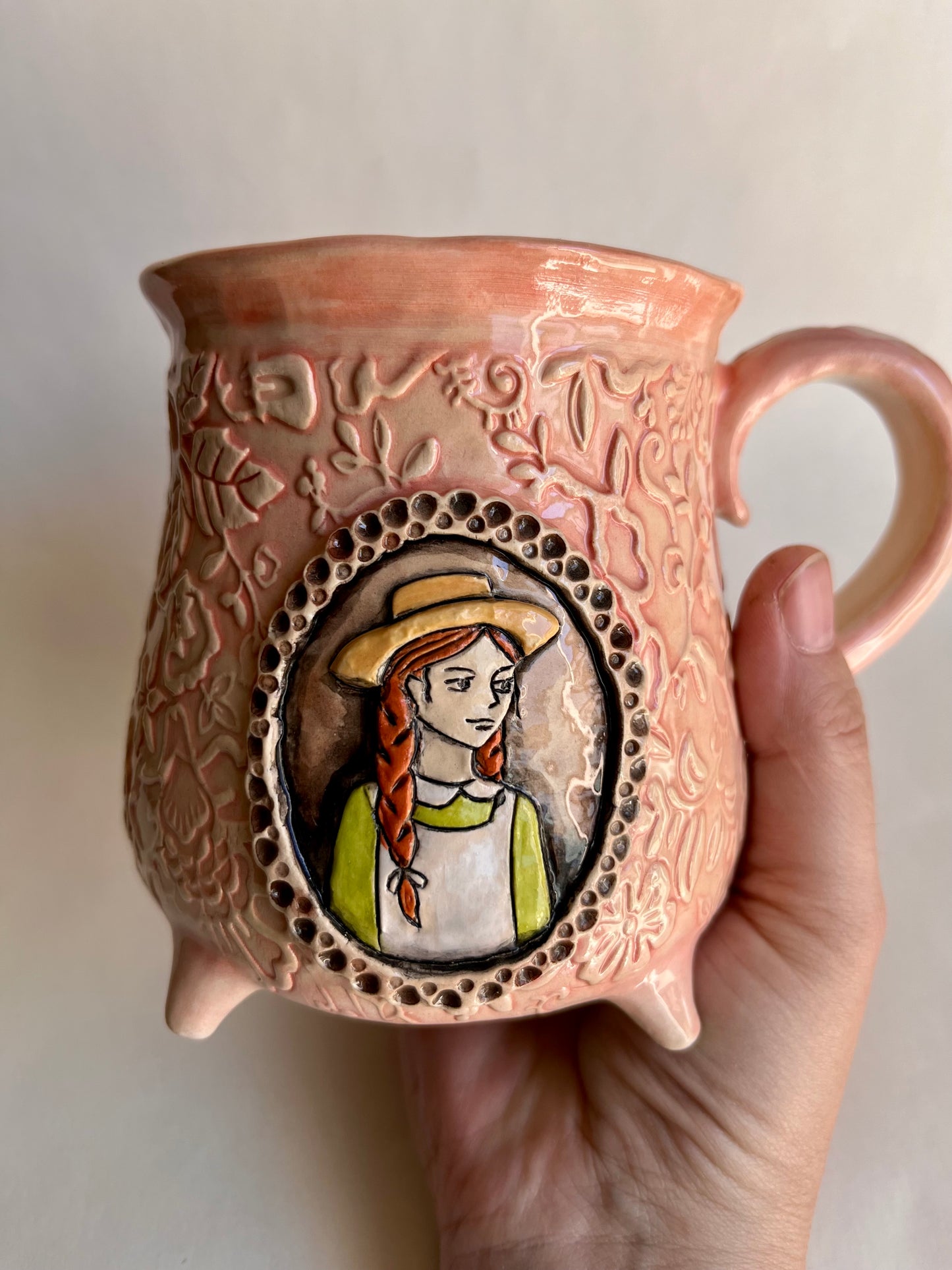 Anne Shirley "Kindred Spirit" Mug - Hand-Painted Portrait - The Literary Muse Collection mug 470 ml / 16 oz