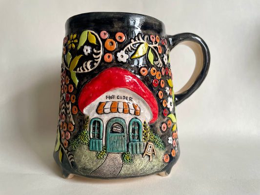 Hot Cider Mushroom cottage mug 550ml / 18.5 oz