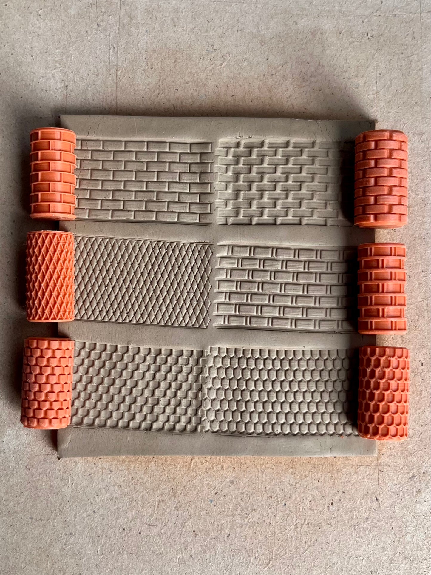 Texture rollers (set of 6) - size #1 (small)