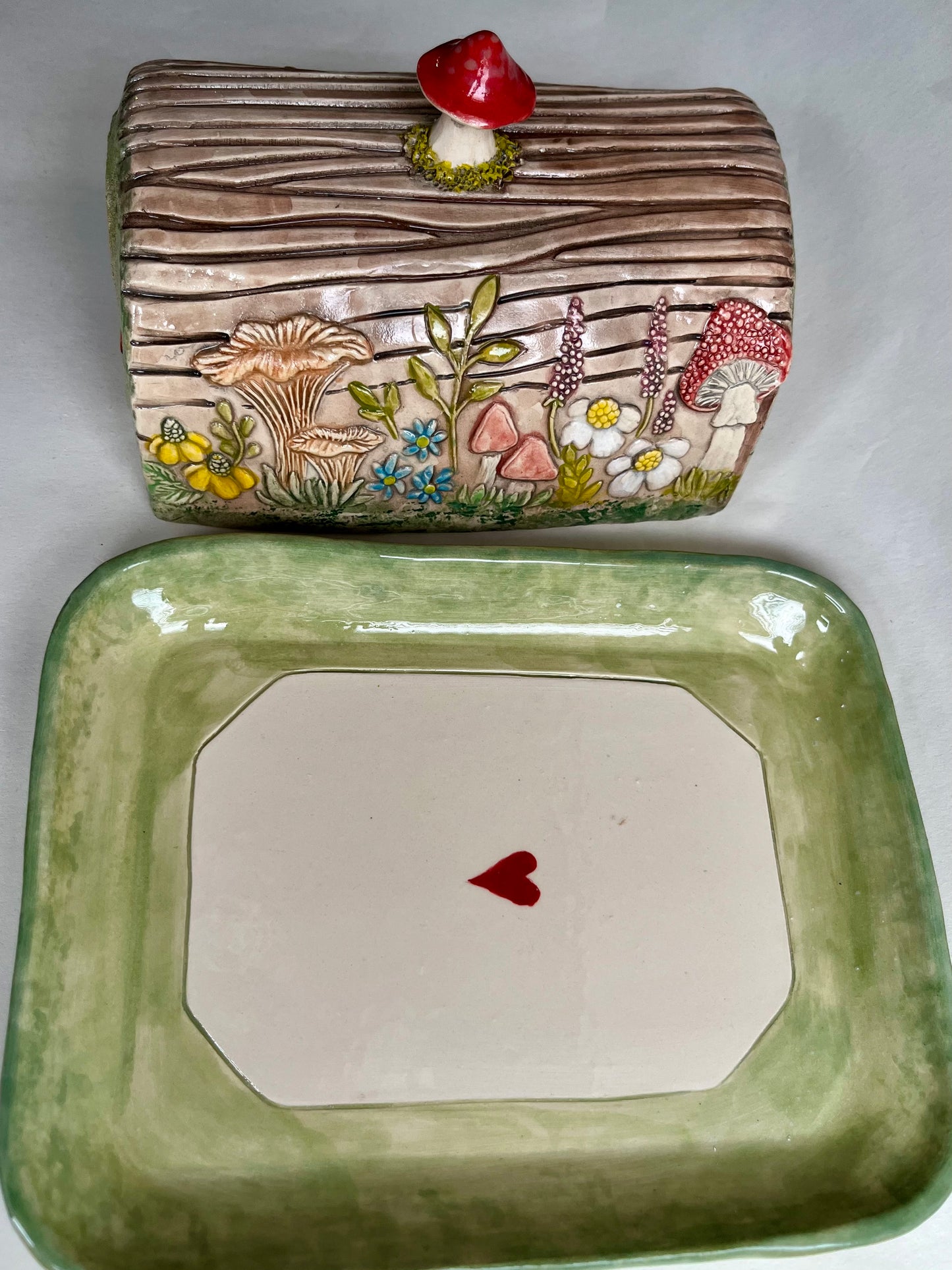 The Tree Log Home Butter Dish