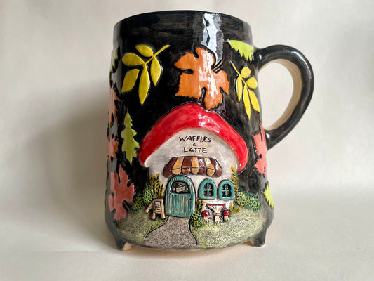 Waffle & Latte Mushroom cottage mug 550ml / 18.5 oz