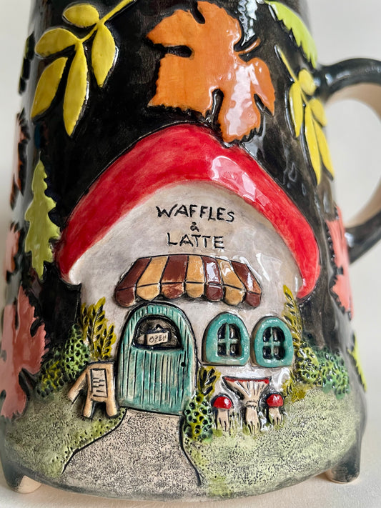Waffle & Latte Mushroom cottage mug 550ml / 18.5 oz