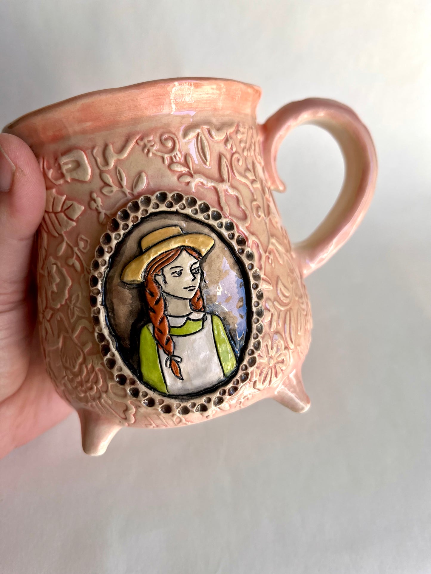 Anne Shirley "Kindred Spirit" Mug - Hand-Painted Portrait - The Literary Muse Collection mug 470 ml / 16 oz